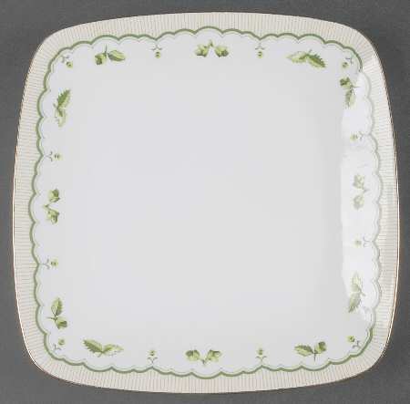 Victorian Gardens 9" Square Cake Plate