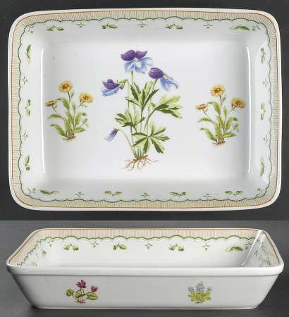 Victorian Gardens 12" Rectangular Baker