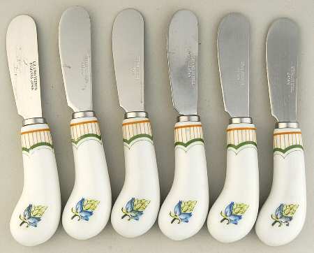 Victorian Gardens Individual Canape Knives - Set of 6