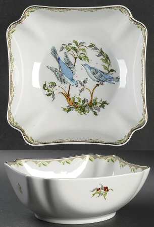 Woodland Melody 7" Square Vegetable Bowl
