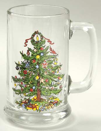 Yule Tide Glassware Tankard