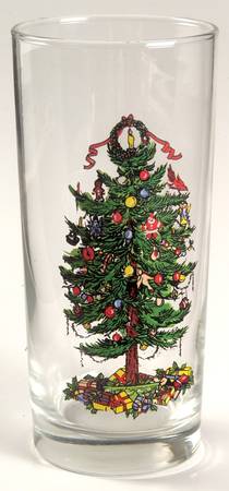 Yule Tide Glassware Tall Tumbler
