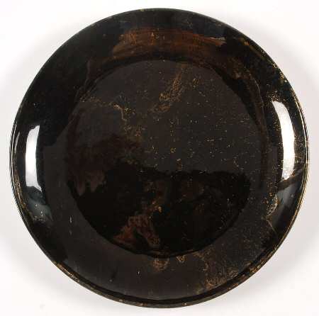 Surf Ballet (Black & Gold) Dinner Plate