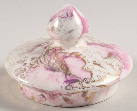 Surf Ballet (Pink & Gold) Lid for Teapot