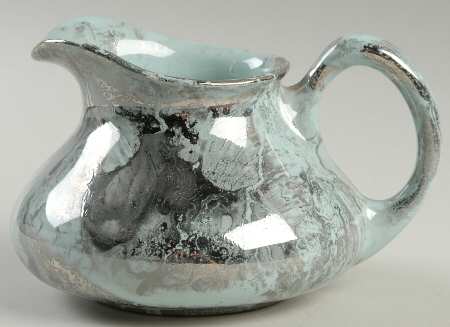 Surf Ballet (Turquoise & Platinum) Creamer by Sascha Brastoff