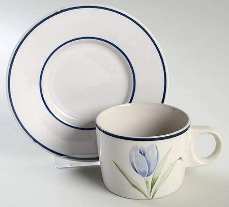 Tree of Life Flat Cup & Saucer Set