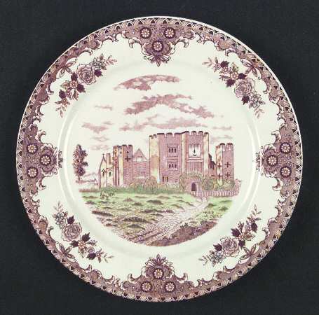 English Castles Dinner Plate