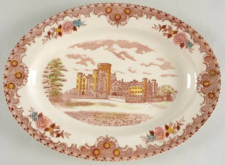 English Castles 14" Oval Serving Platter
