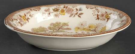 Oriental Gardens 10" Oval Vegetable Bowl