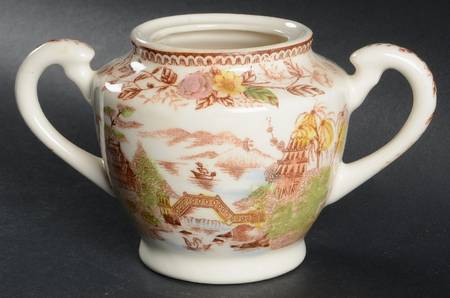 Oriental Gardens Sugar Bowl No Lid