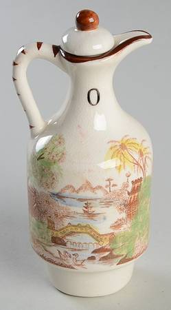 Oriental Gardens Oil and Stopper for Condiment Set