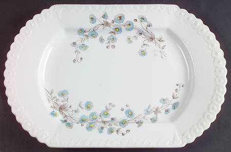 1850 13" Oval Serving Platter by Becher & Stark