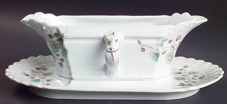 1850 Gravy Boat with Attached Underplate