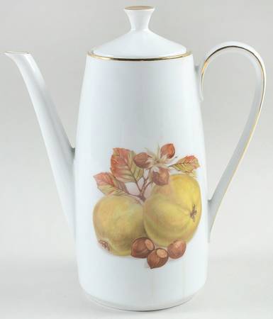 BTH4 (1-16" Gold Trim) Coffee Pot & Lid by Bareuther & Co