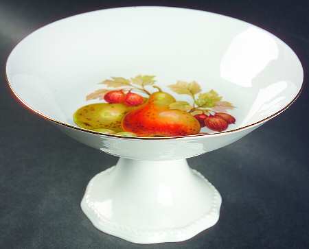 BTH4 (1-16" Gold Trim) Round Compote (Height X Width)