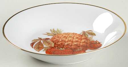 BTH4 (1-16" Gold Trim) Coupe Soup Bowl by Bareuther & Co