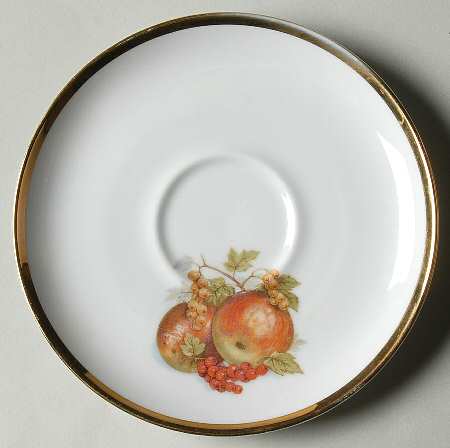 BTH4 (1-16" Gold Trim) Saucer for Flat Cup