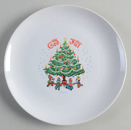 God Jul (White) Luncheon Plate