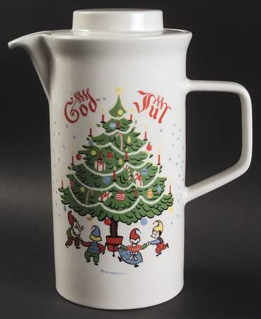 God Jul (White) Coffee Pot & Lid