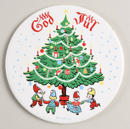 God Jul (White) Tea Tile