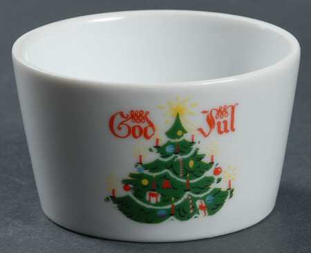 God Jul (White) Open Sugar Bowl