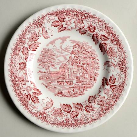 Elizabethan Pink Bread & Butter Plate