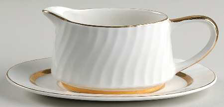 Golden Anniversary Gravy Boat & Underplate