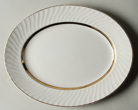 Golden Anniversary 12" Oval Serving Platter
