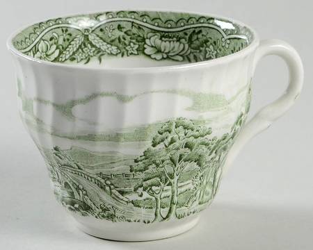 Old Castle Green Flat Cup