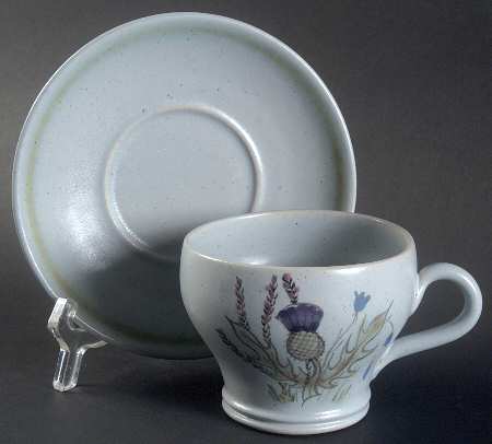 Thistleware Flat Cup & Saucer Set