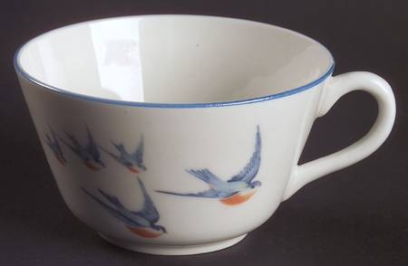 Blue Bird Flat Cup