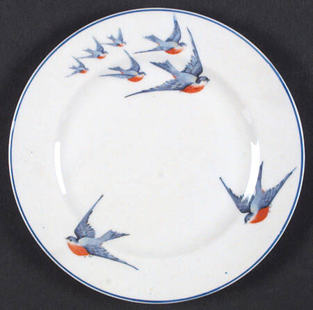Blue Bird Dessert/Pie Plate