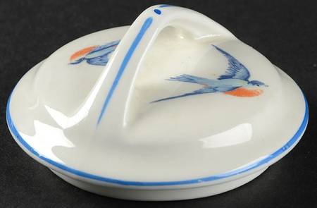 Blue Bird Lid for Sugar Bowl