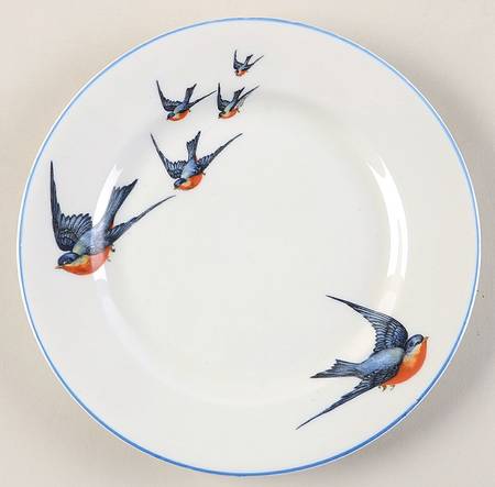 Blue Bird Dessert/Pie Plate