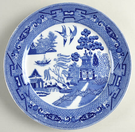 Blue Willow (Non Restaurant, No Trim) 11" Chop Plate (Round Platter)