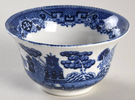 Blue Willow (Non Restaurant, No Trim) Open Sugar Bowl