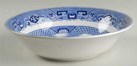 Blue Willow (Non Restaurant, No Trim) 9" Round Vegetable Bowl