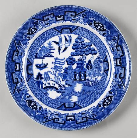 Blue Willow (Non Restaurant, No Trim) Luncheon Plate