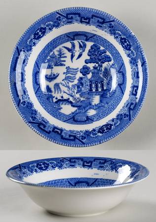 Blue Willow (Non Restaurant, No Trim) Coupe Cereal Bowl