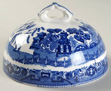 Blue Willow (Non Restaurant, No Trim) Lid for Round Butter