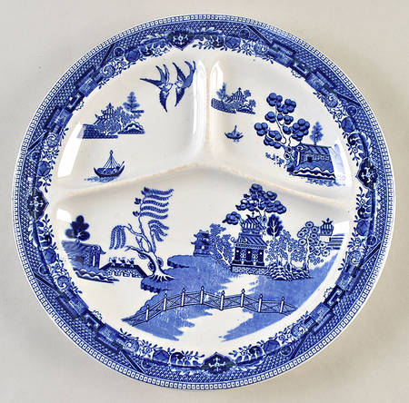 Blue Willow (Restaurant Ware) Grill Plate