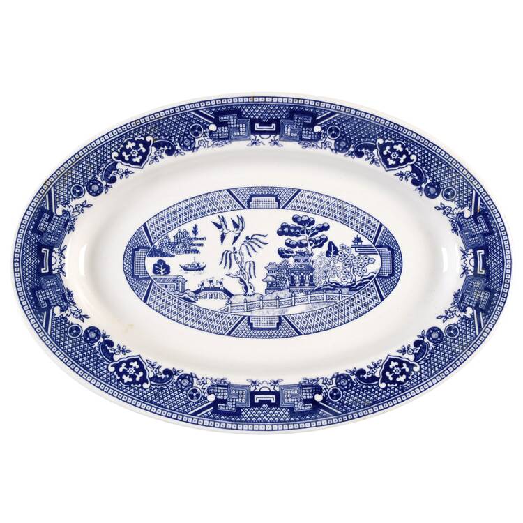 Blue Willow (Restaurant Ware) 13" Oval Serving Platter