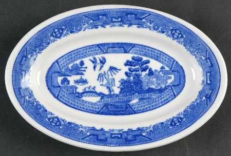 Blue Willow (Restaurant Ware) Underplate for Gravy Boat