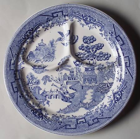 Blue Willow (Restaurant Ware) Grill Plate