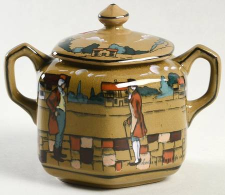 Ye Olden Days Sugar Bowl & Lid
