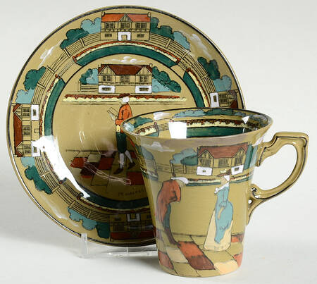 Ye Olden Days Chocolate Cup & Saucer Set