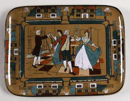 Ye Olden Days 12" Oval Serving Platter
