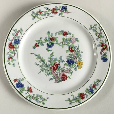 Mandalay (Green Rings) Luncheon Plate