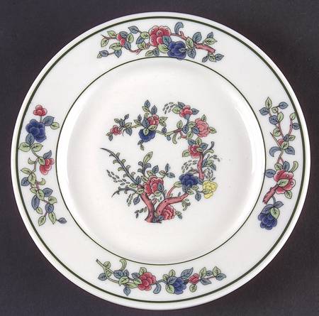 Mandalay (Green Rings) Bread & Butter Plate