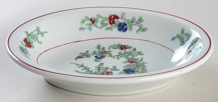 Mandalay (Red Rings) 9" Oval Vegetable Bowl